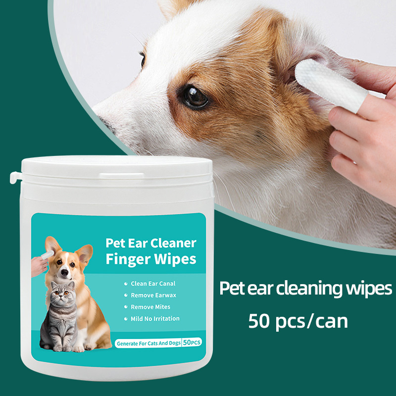 Finger Wipes for Pet Ear Cleaning