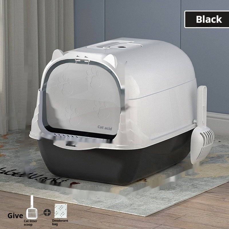 Large Covered Cat Litter Box