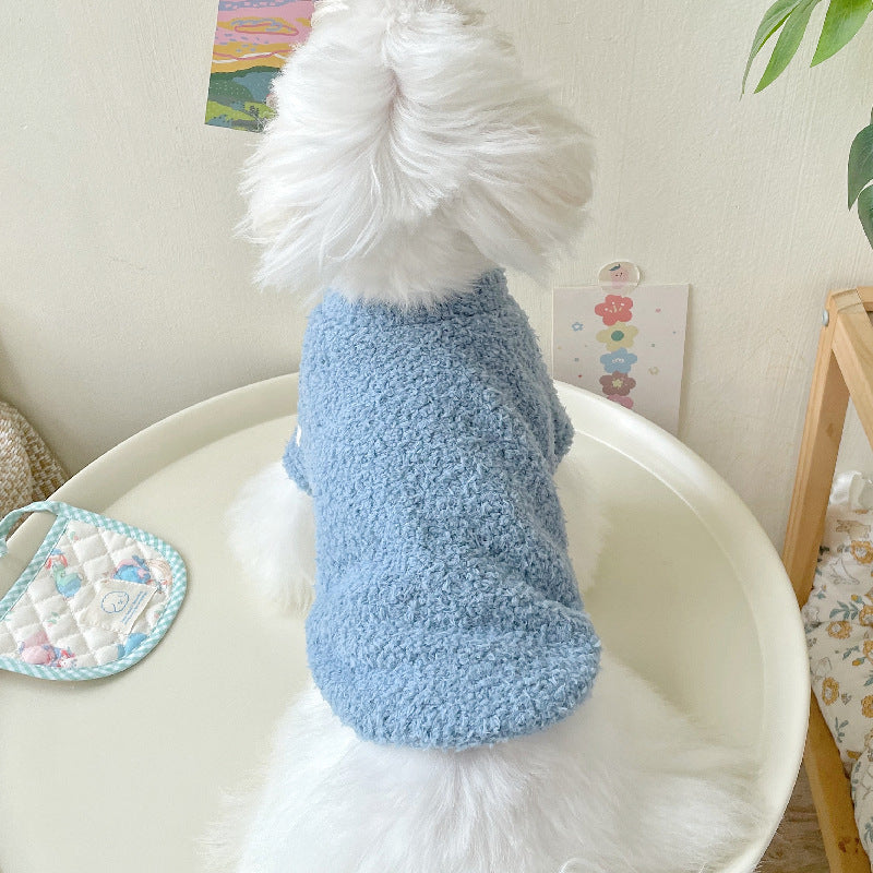Double-Sided Thick Cloud Pet Clothes for Dogs and Cats