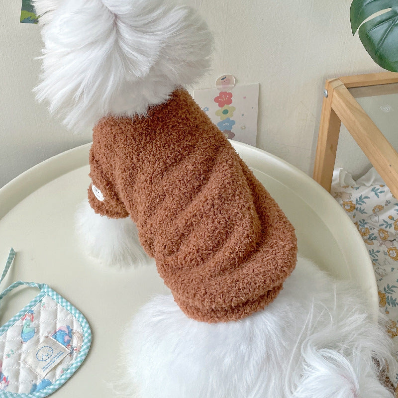Double-Sided Thick Cloud Pet Clothes for Dogs and Cats