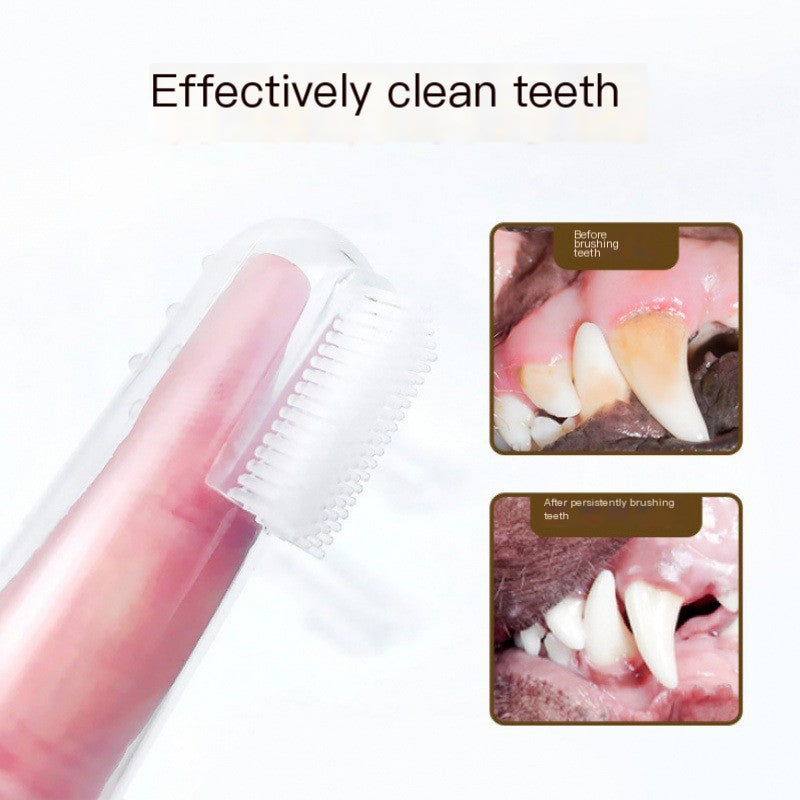 Dog Toothbrush and Cleaner for Pet Oral Hygiene Tool