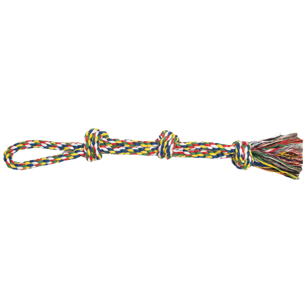 Interactive cotton rope dog toy for medium-sized dogs