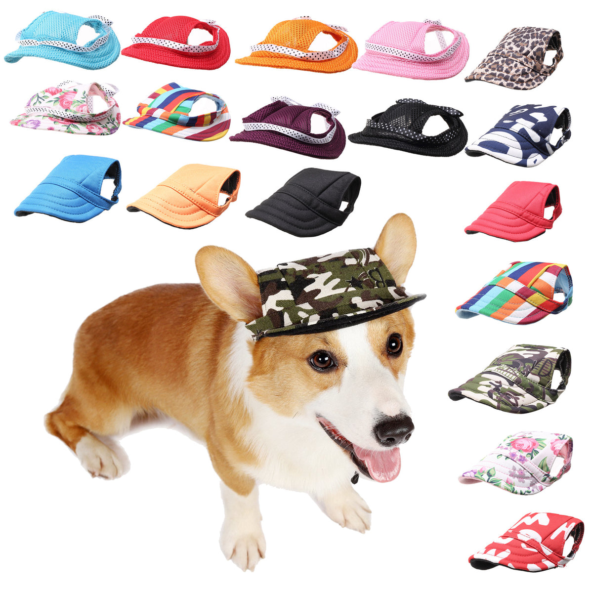 Summer Outdoor Breathable Dog Cap - Pet Accessories