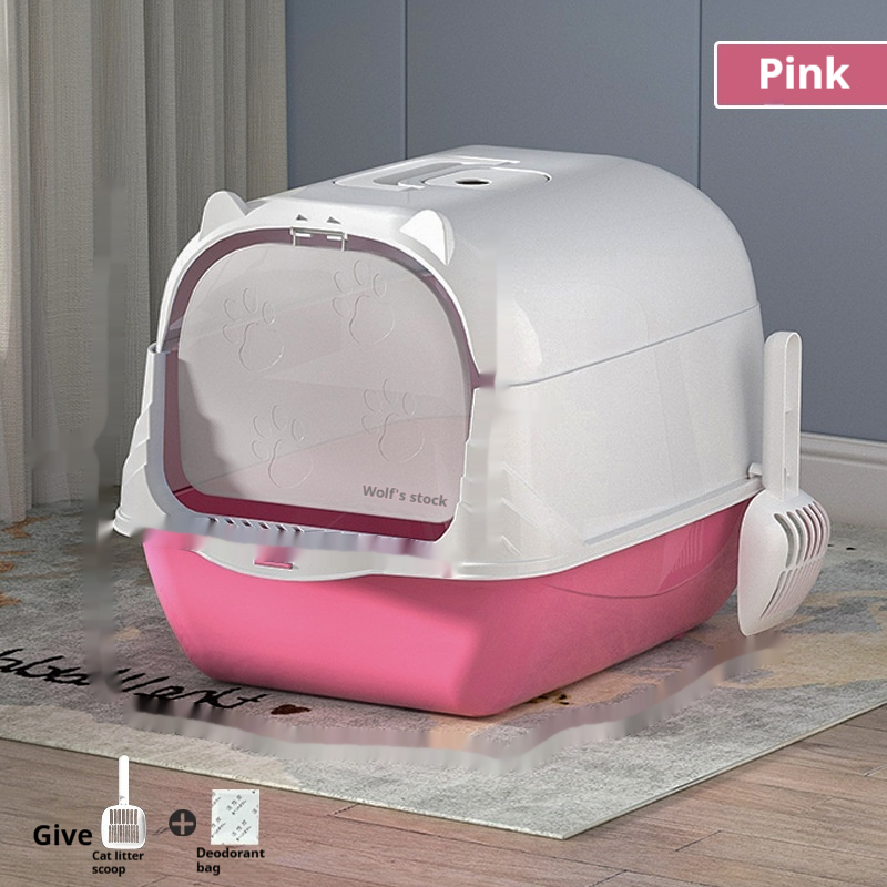 Large Covered Cat Litter Box