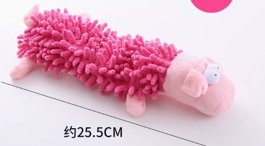 Plush dog toys for chewing and teeth cleaning