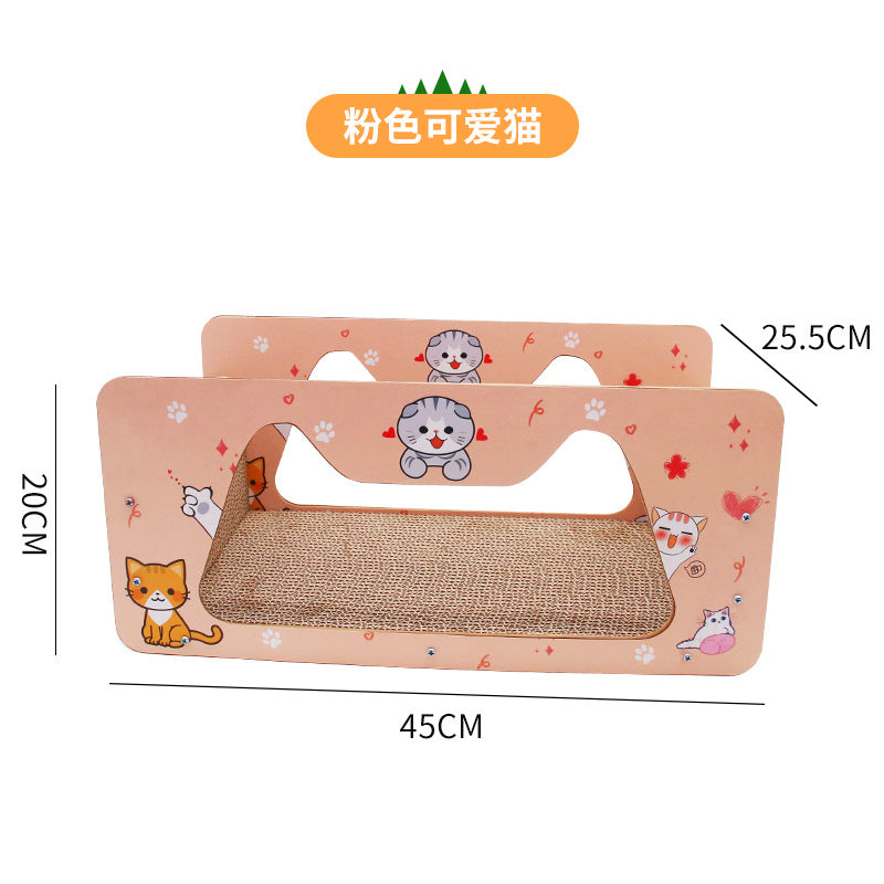Wholesale Cartoon Cat Scratching Board & Bed Combo