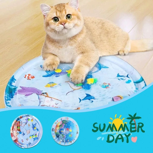 Summer Cooling Pet Water Bed Cushion Ice Pad Dog Sleeping Square Mat F