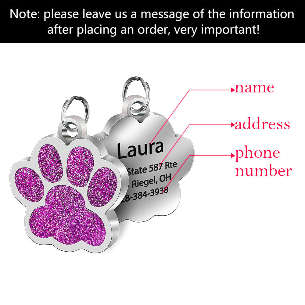 Personalized Stainless Steel Dog ID Tag for Pets