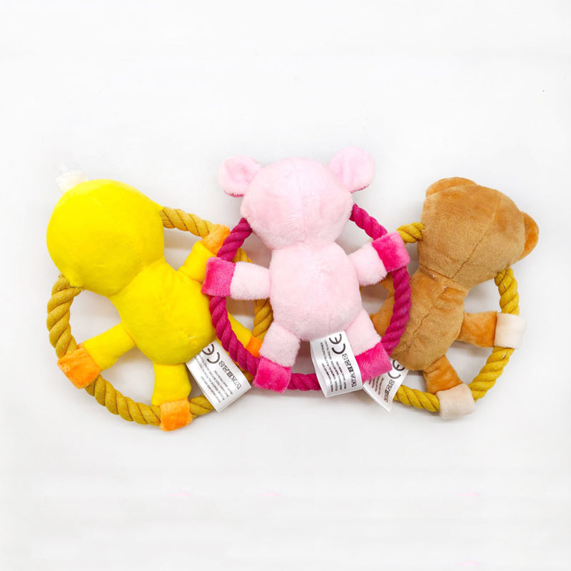 Cotton Rope Dog Toys – Cartoon Designs