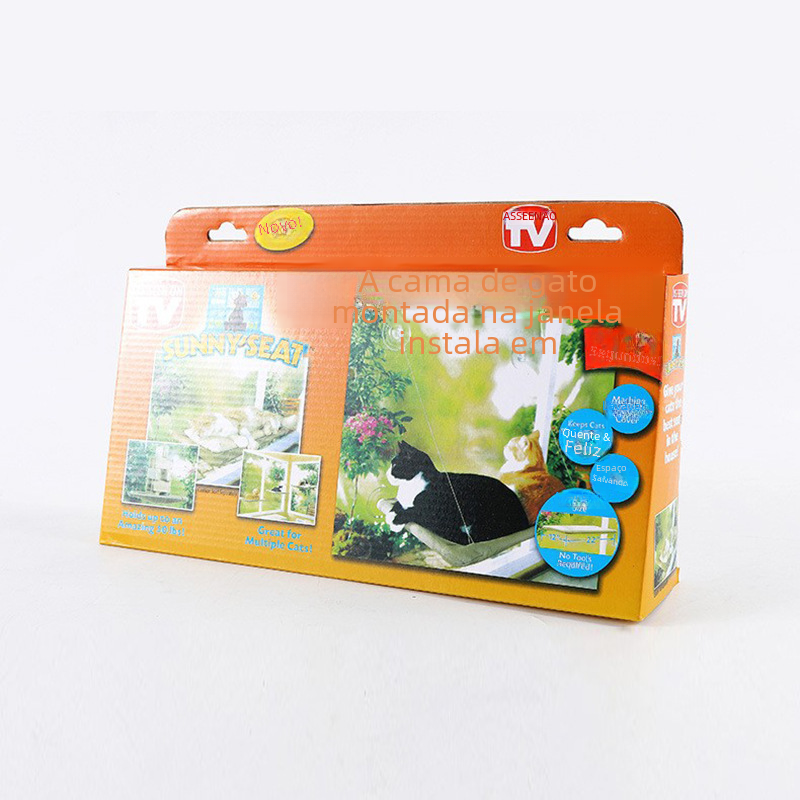 Hanging Cat Bed with Suction Cups for Window Use