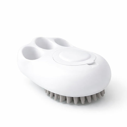 2 in 1 Pet Bath Brush with Dispenser