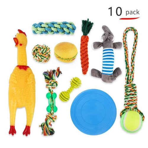 Multifunctional Pet Molar Bite Dog Toys Rubber Chew Ball Cleaning Teeth