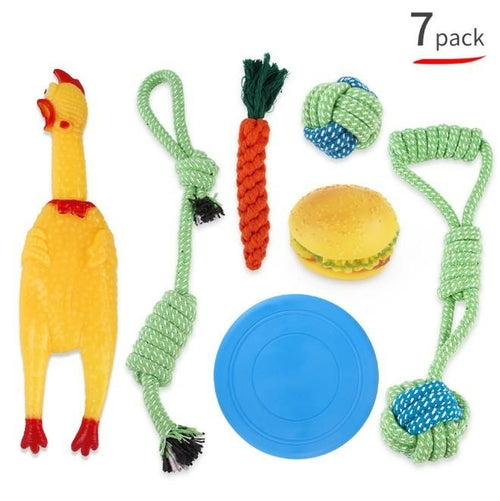 Multifunctional Pet Molar Bite Dog Toys Rubber Chew Ball Cleaning Teeth