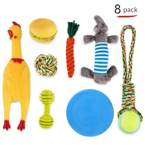 Multifunctional Pet Molar Bite Dog Toys Rubber Chew Ball Cleaning Teeth
