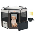 Foldable Pet Playpen, 36 inch Portable Dog Playpen, Crate Kennel for