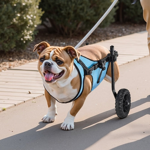 Dog Wheelchair for Back Legs, Adjustable 2 Wheels Pet Wheelchair,