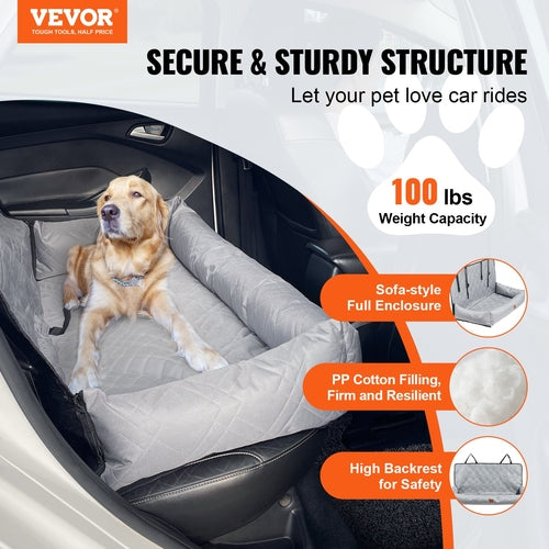 Dog Car Seat, Waterproof Dog Booster Seat for Car, Pet Car Seat with