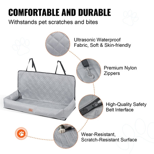 Dog Car Seat, Waterproof Dog Booster Seat for Car, Pet Car Seat with