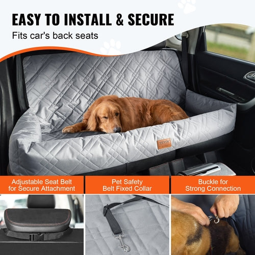 Dog Car Seat, Waterproof Dog Booster Seat for Car, Pet Car Seat with