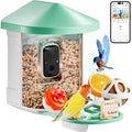 Smart Bird Feeder with Camera, 2K HD AI Identify 10,000+ Bird Species,