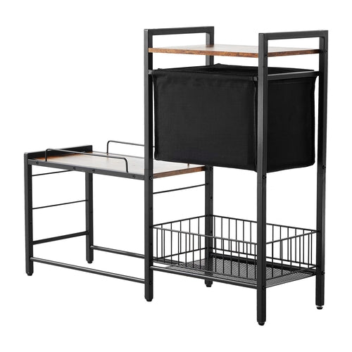 Pet Feeding Station with Storage, Elevated Dog Bowls, Raised Dog Bowl