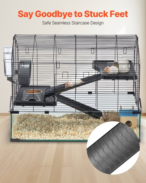 Hamster Cage, 360° Viewing Transparent Hamster Habitats, Small Animal