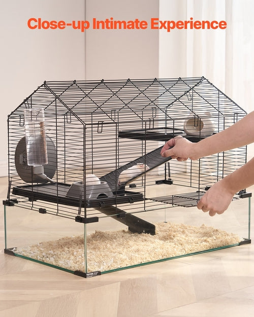 Hamster Cage, 360° Viewing Transparent Hamster Habitats, Small Animal