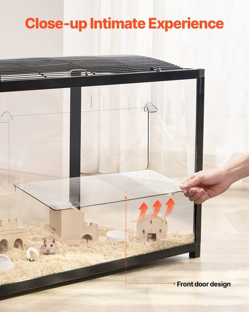 Hamster Cage, 360° Viewing Transparent Hamster Habitats, Small Animal