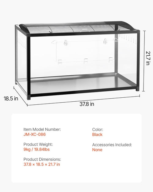 Hamster Cage, 360° Viewing Transparent Hamster Habitats, Small Animal