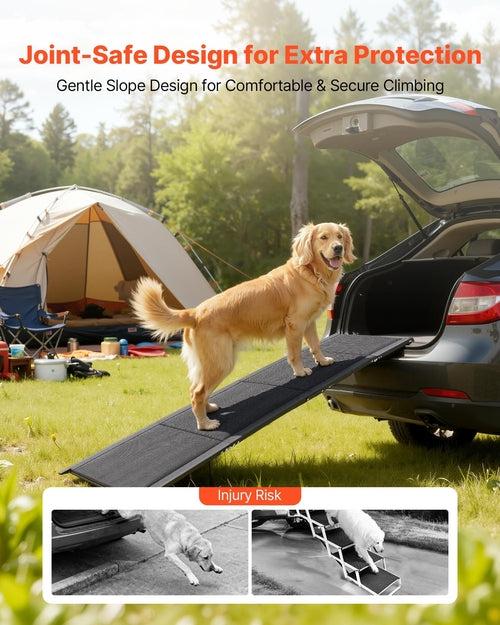 Dog Ramp for Cars, 160 x 43.2 cm, Folding Pet Ramps for Medium & Large
