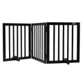 Free Standing Dog Gate, 24in H x 60in W Freestanding Pet Gate, 3