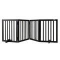 Free Standing Dog Gate, 24 H x 80.3 W Freestanding Pet Gate, 4 Panels
