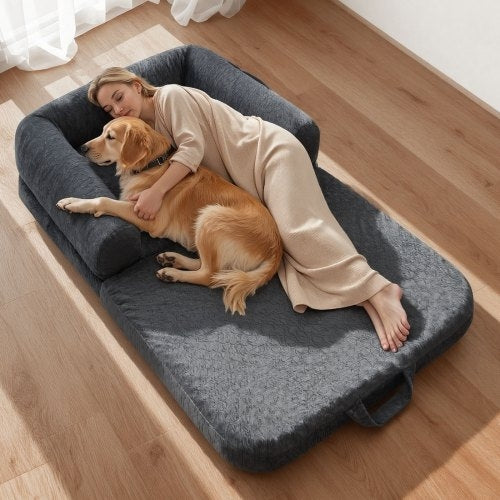 Human Dog Bed, 1790 x 950 x 240 mm Orthopedic Memory Foam Human Sized
