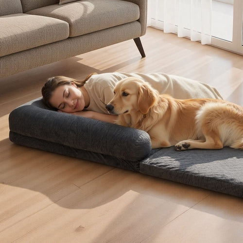 Human Dog Bed, 1790 x 950 x 240 mm Orthopedic Memory Foam Human Sized