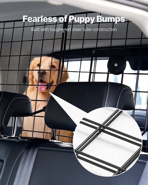 Dog Car Barrier, 36.6in-60in Adjustable Car Divider for Trunk Cargo