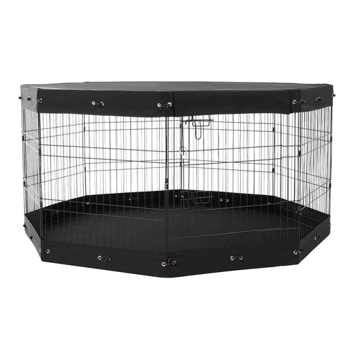Dog Playpen, 8 Pcs 30inH x 24inW Panels Foldable Metal Pet Exercise