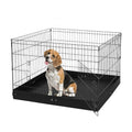 Dog Playpen, 4 Pcs 24 x 36 in Panels Foldable Metal Pet Exercise Pen,