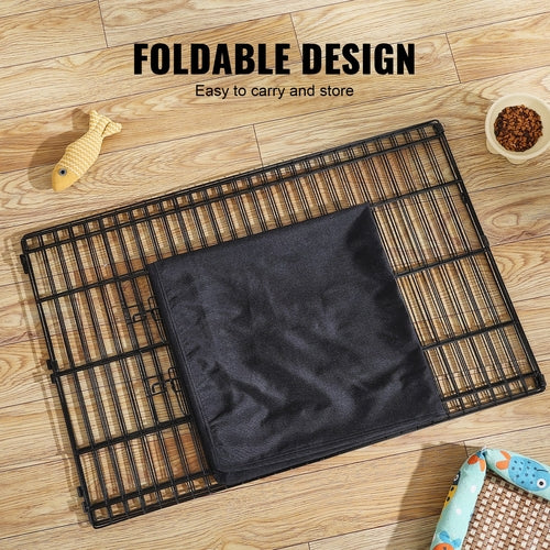 Dog Playpen, 4 Pcs 24 x 36 in Panels Foldable Metal Pet Exercise Pen,