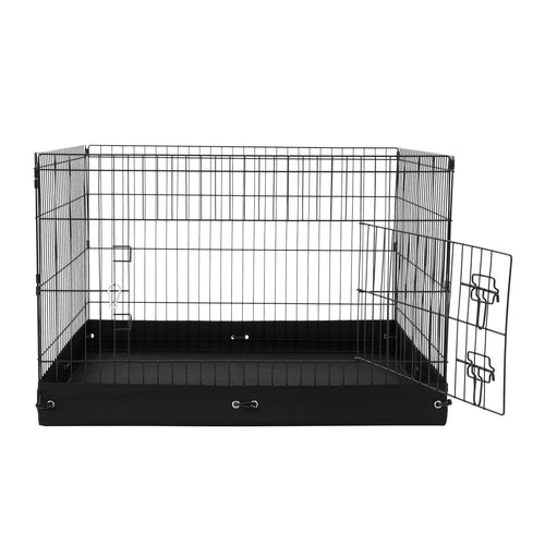 Dog Playpen, 4 Pcs 24 x 36 in Panels Foldable Metal Pet Exercise Pen,