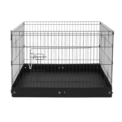 Dog Playpen, 4 Pcs 24 x 36 in Panels Foldable Metal Pet Exercise Pen,
