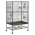 Bird Cage, 800 x 520 x 1320mm, Flat Top, Wrought Iron Bird Flight Cage