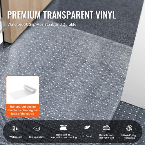 Carpet Protector for Pets, 24in x 25' PVC Scratch-Proof Cat Carpet
