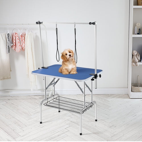 Pet Grooming Table Two Arms with Clamp, 915 x 610mm Dog Grooming