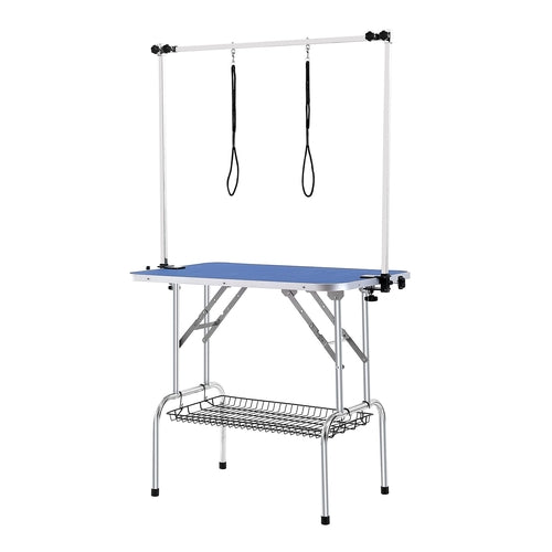 Pet Grooming Table Two Arms with Clamp, 915 x 610mm Dog Grooming