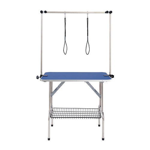 Pet Grooming Table Two Arms with Clamp, 915 x 610mm Dog Grooming
