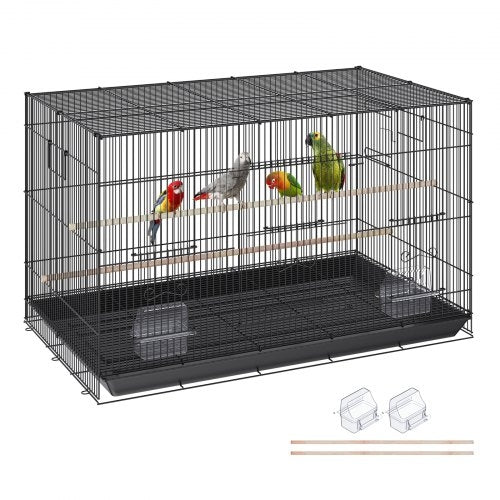 30 inch Bird Cage, Metal Large Parakeet Cages for Cockatiels Small