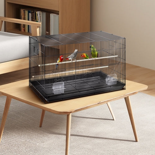 30 inch Bird Cage, Metal Large Parakeet Cages for Cockatiels Small